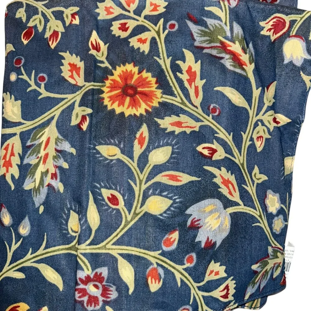 Wakefield French Provencal reversible flower stripes chambray cotton four napkin